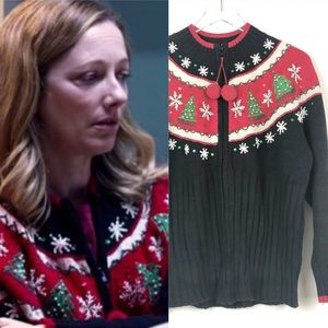 Halloween Movies Michael Myers ASO Karen Nelson Strode Christmas Trees Sweater